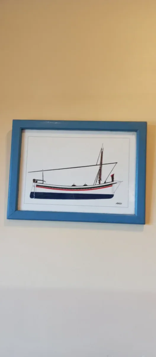 Pintura Barca Marinera sobre Madera