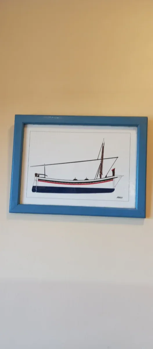 Pintura Barca Marinera sobre Madera