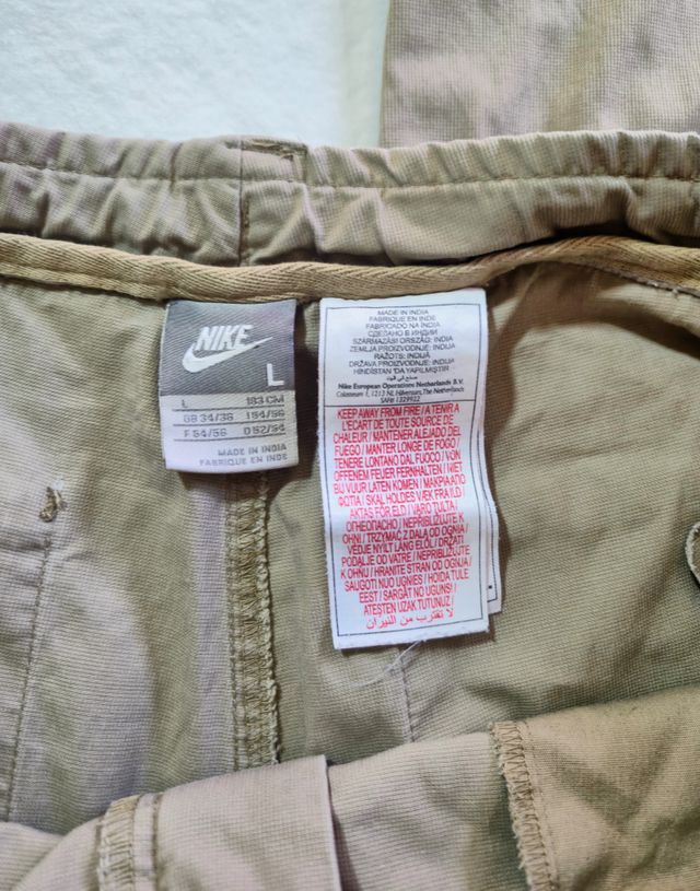 Pantalones Cargo Nike Beige Talla L