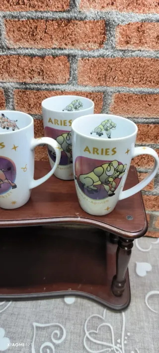 Set 6 Tazze Segni Zodiacali Ceramica