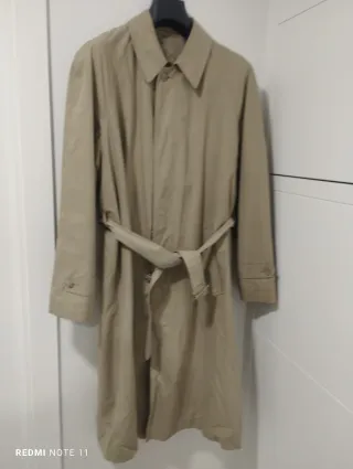 Gabardina hombre beige