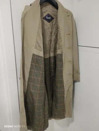 Gabardina hombre beige