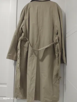 Gabardina hombre beige