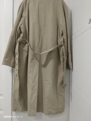 Gabardina hombre beige