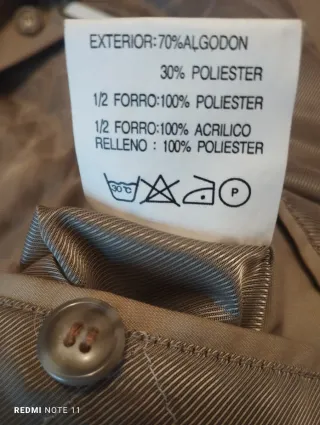 Gabardina hombre beige