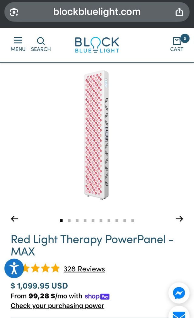 Pannello a luce rossa a infrarossi - Blocca la luce blu