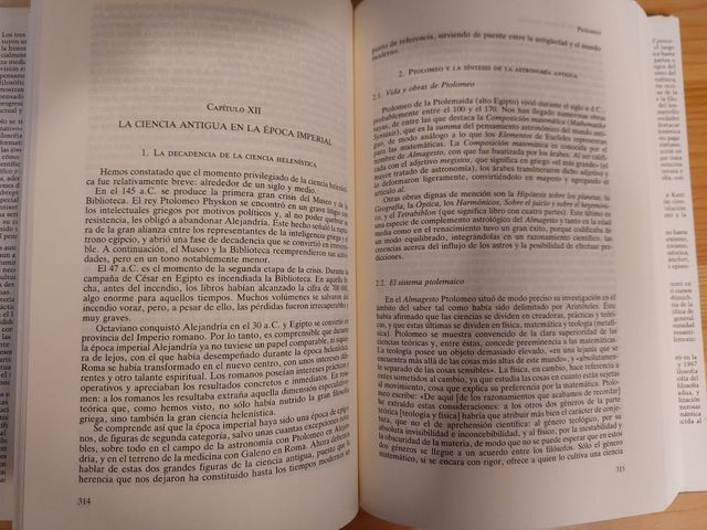 Historia del pensamiento filosófico y científico