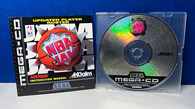 Disco singolo NBA JAM Mega CD e manuale PAL Europe