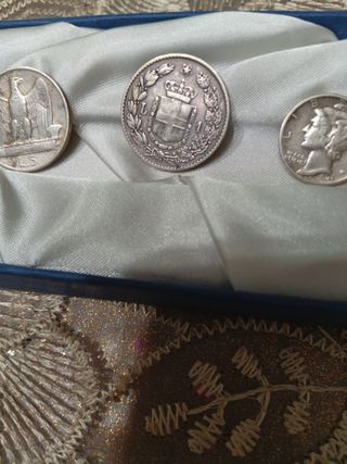 Lotto di n.4 monete in argento vintage