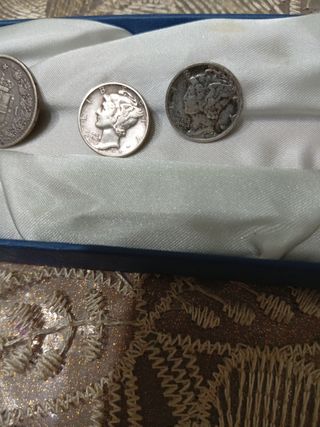 Lotto di n.4 monete in argento vintage