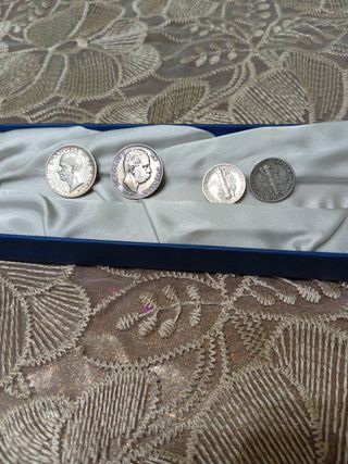 Lotto di n.4 monete in argento vintage