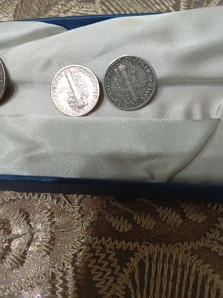 Lotto di n.4 monete in argento vintage