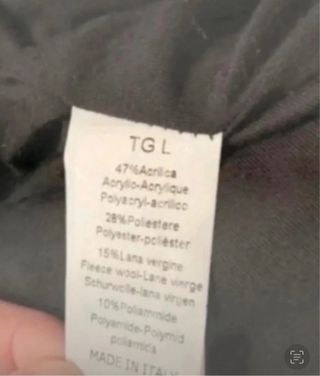 Cappotto lana grigio taglia L