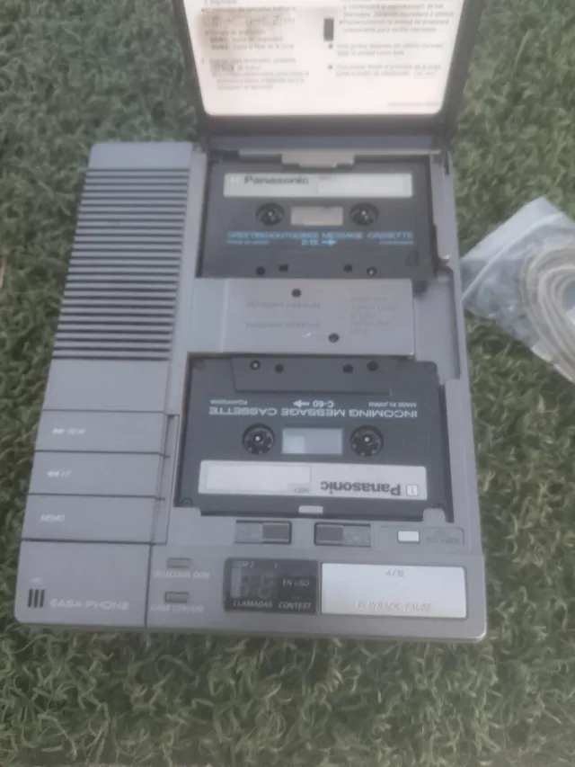 Contestador Automático Panasonic Vintage Gris