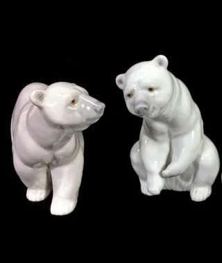 Lladro Ositos Polares Porcelana