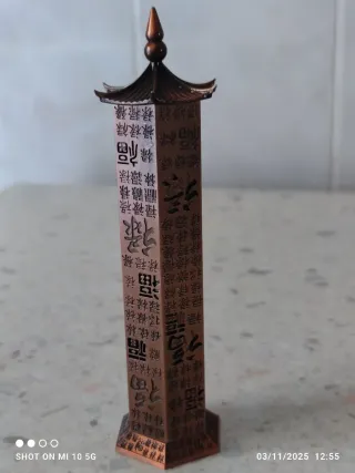 Bruciatore incenso metallo decorato