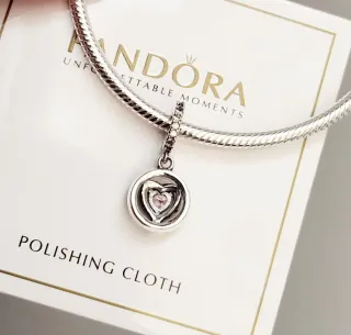 Charm Colgante Corazón Rosa