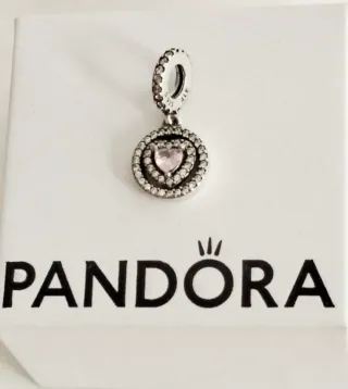 Charm Colgante Corazón Rosa