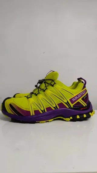 Zapatillas Salomon Trail Running Amarillas/Moradas