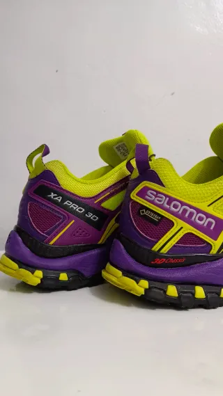 Zapatillas Salomon Trail Running Amarillas/Moradas