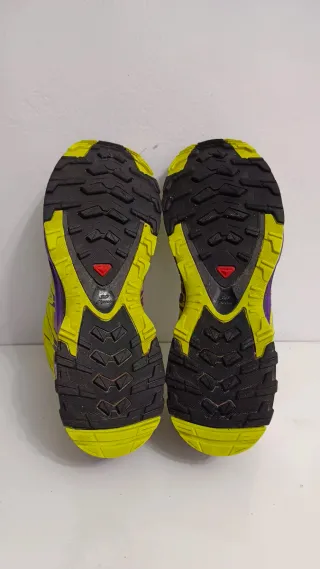 Zapatillas Salomon Trail Running Amarillas/Moradas