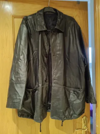Chaqueta de cuero para hombre