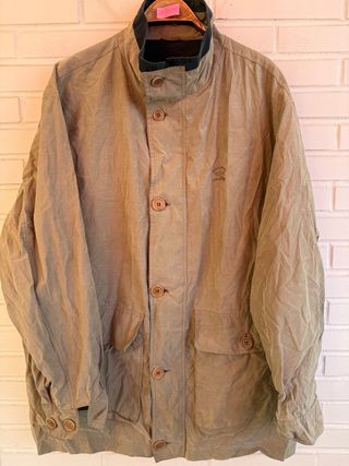 VINTAGE gabardina con forro PAUL AND SHARK XL