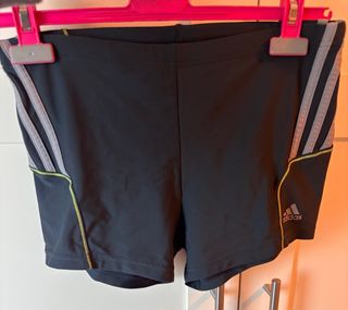 Bañador Natación Adidas Talla 4 (S) Gris Oscuro