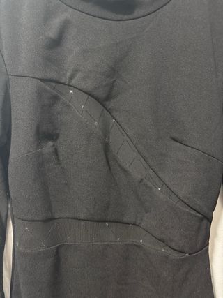 Vestido fiesta negro manga larga