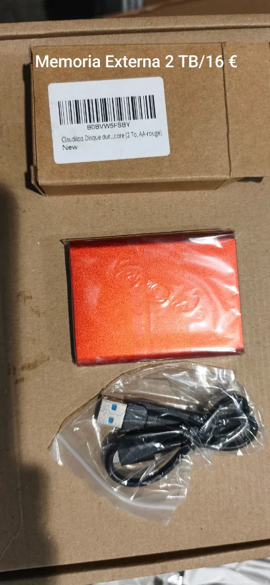 2 unidades Disco Duro Externo 2TB