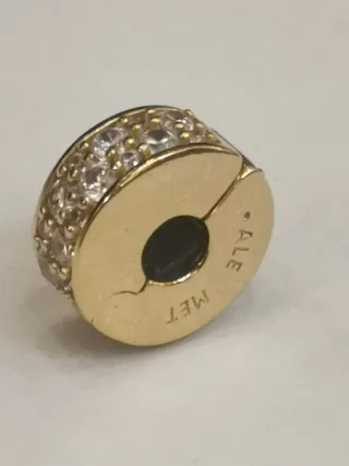 Charm de clip Pave transparente