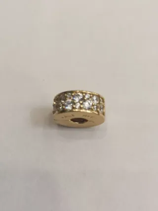 Charm de clip Pave transparente