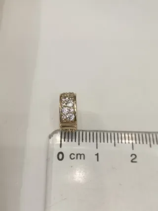 Charm de clip Pave transparente