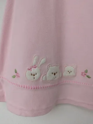 Vestito bambina rosa con orsetti