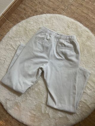 Pantalón lino blanco Zara