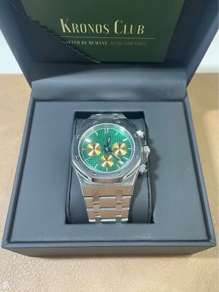 Seiko Mod AP Royal Oak Verde y Oro