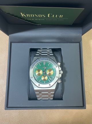 Seiko Mod AP Royal Oak Verde y Oro