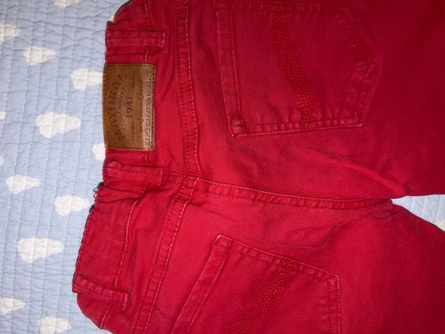 Pantaloni rossi Mayoral per ragazzi T 3/4 anni