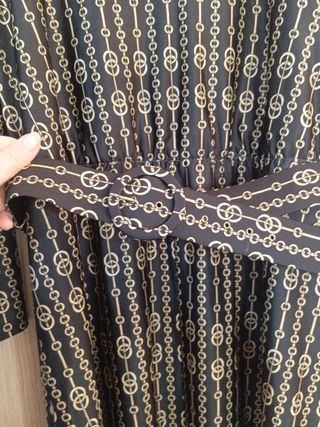 Vestito fantasia catene oro nero