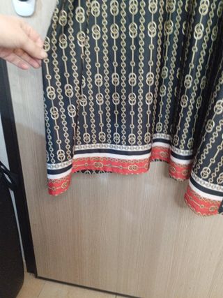 Vestito fantasia catene oro nero