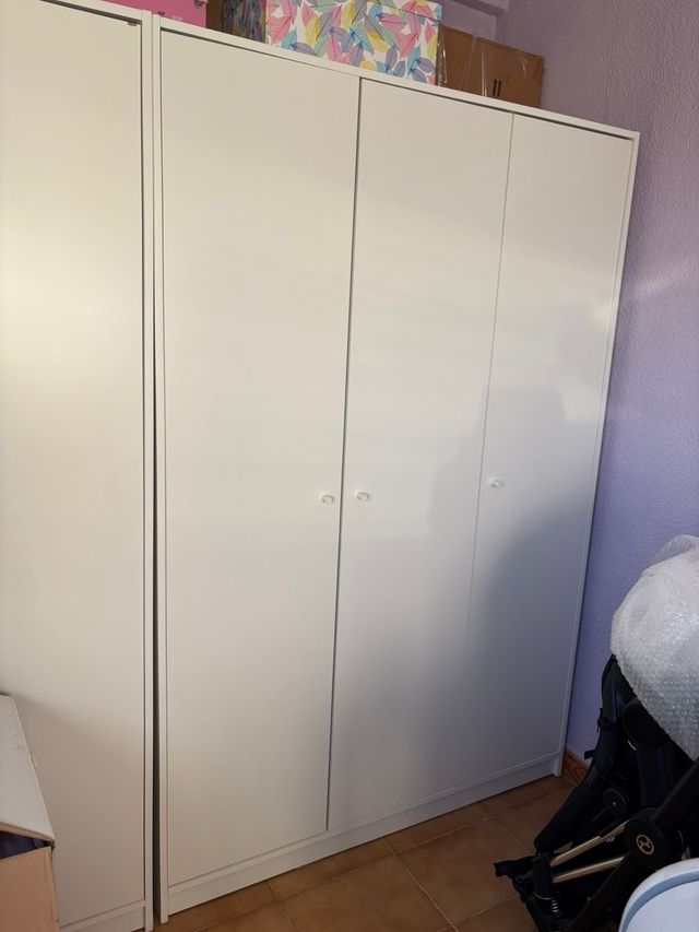 Armadio bianco IKEA Kleppstad a 3 ante