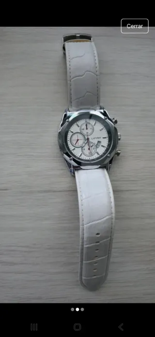 Reloj Lafuma Blanco y Plateado