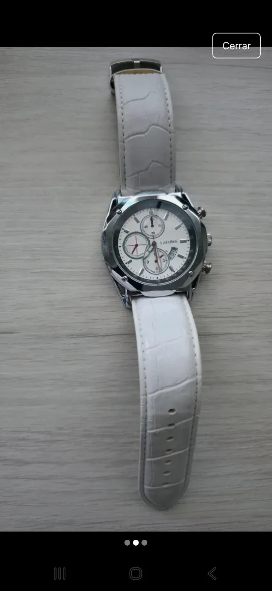 Reloj Lafuma Blanco y Plateado