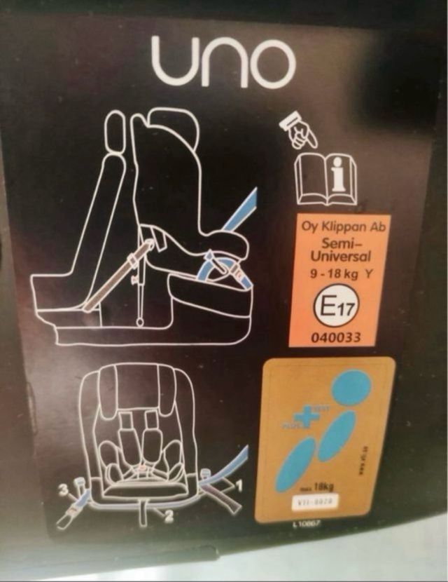 Silla coche bebé UNO contramarcha