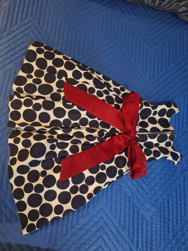 Vestido cóctel lunares talla 2 de Magnífica Lulú