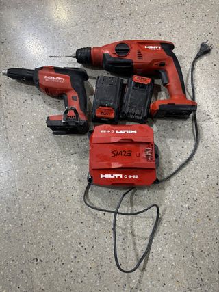 Juego Hilti PLADUR atornillé y taladro