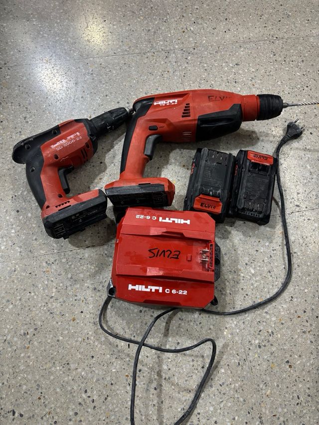 Juego Hilti PLADUR atornillé y taladro