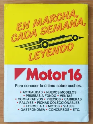 COCHES ÁLBUM COMPLETO CROMOS MOTOR 16 MUY CUIDADO 