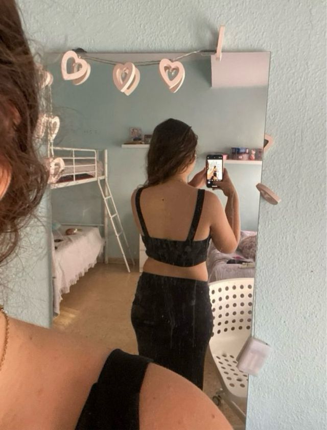 Top negro Stradivarius