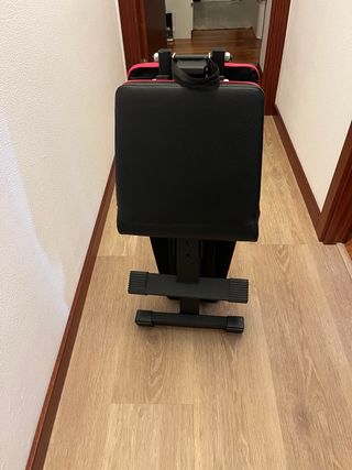 Banco de pesas plegable y set mancuernas